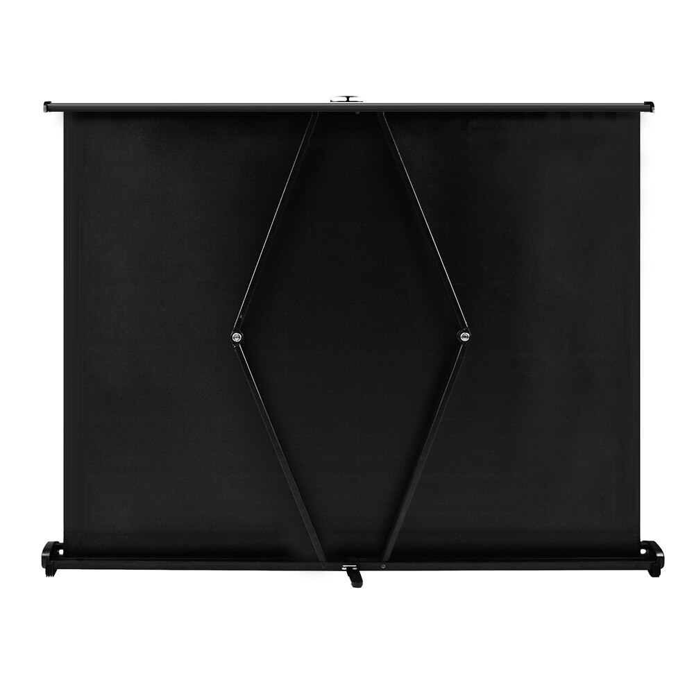 40-inch HD Projection Screen Manual Pull Up Folding Tabletop Projecting Screen 4:3 Screen for DLP Projector Handheld Projector