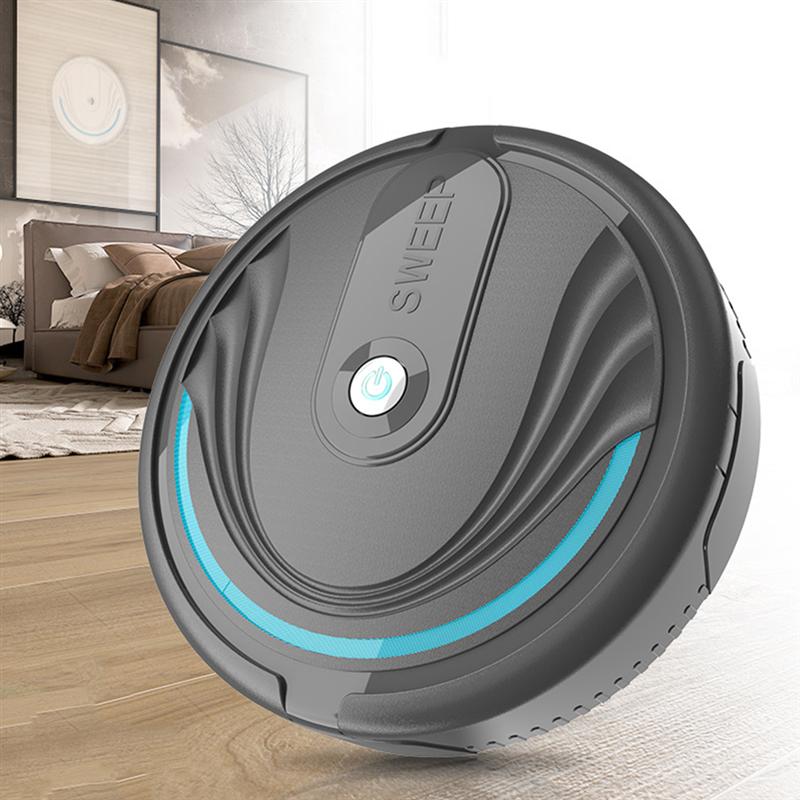 Simulation Robot de nettoyage de sol enfants jeu de rôle jouet Rechargeable artificielle balayeuse de sol jouet noir (Rechargeable)