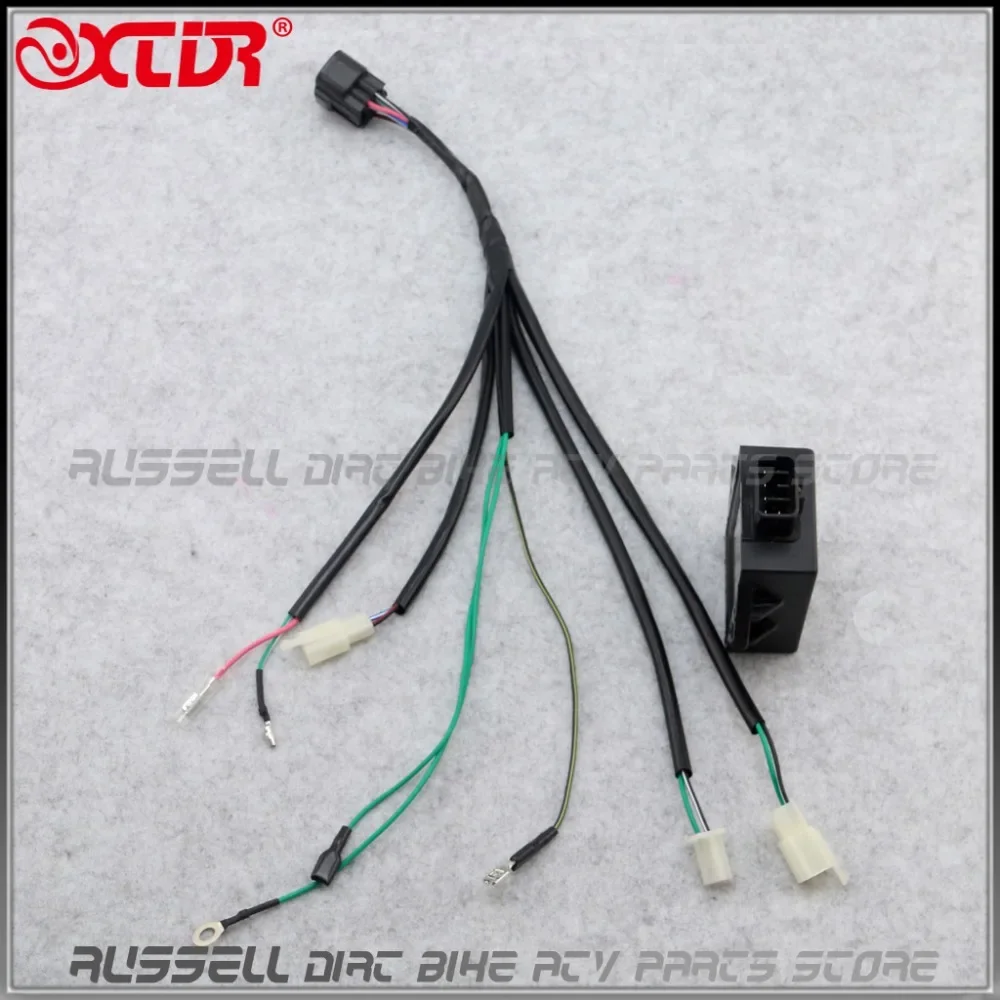 8 Pin CDI Unit Plug Kick Starter Wiring Wire Harness Loom Cable for Lifan 140cc 150CC 160cc ZS155cc W150 Engine Dirt Pit Bike