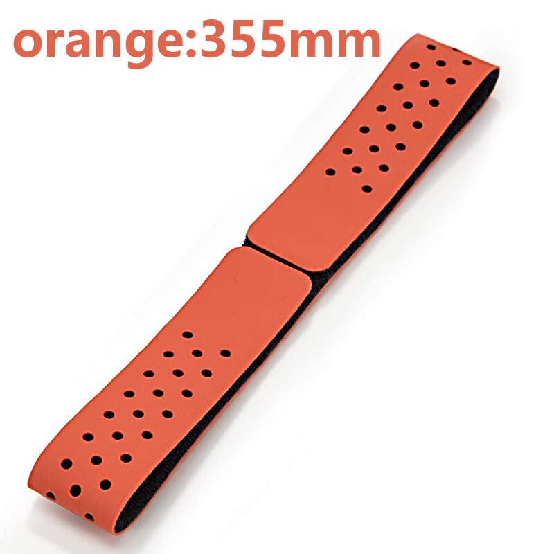 Justerbart armbånd pulsmåler blød rem åndbar erstatningsarmbånd kompatibel til scosche garmin wahoo tickr xoss: Rød