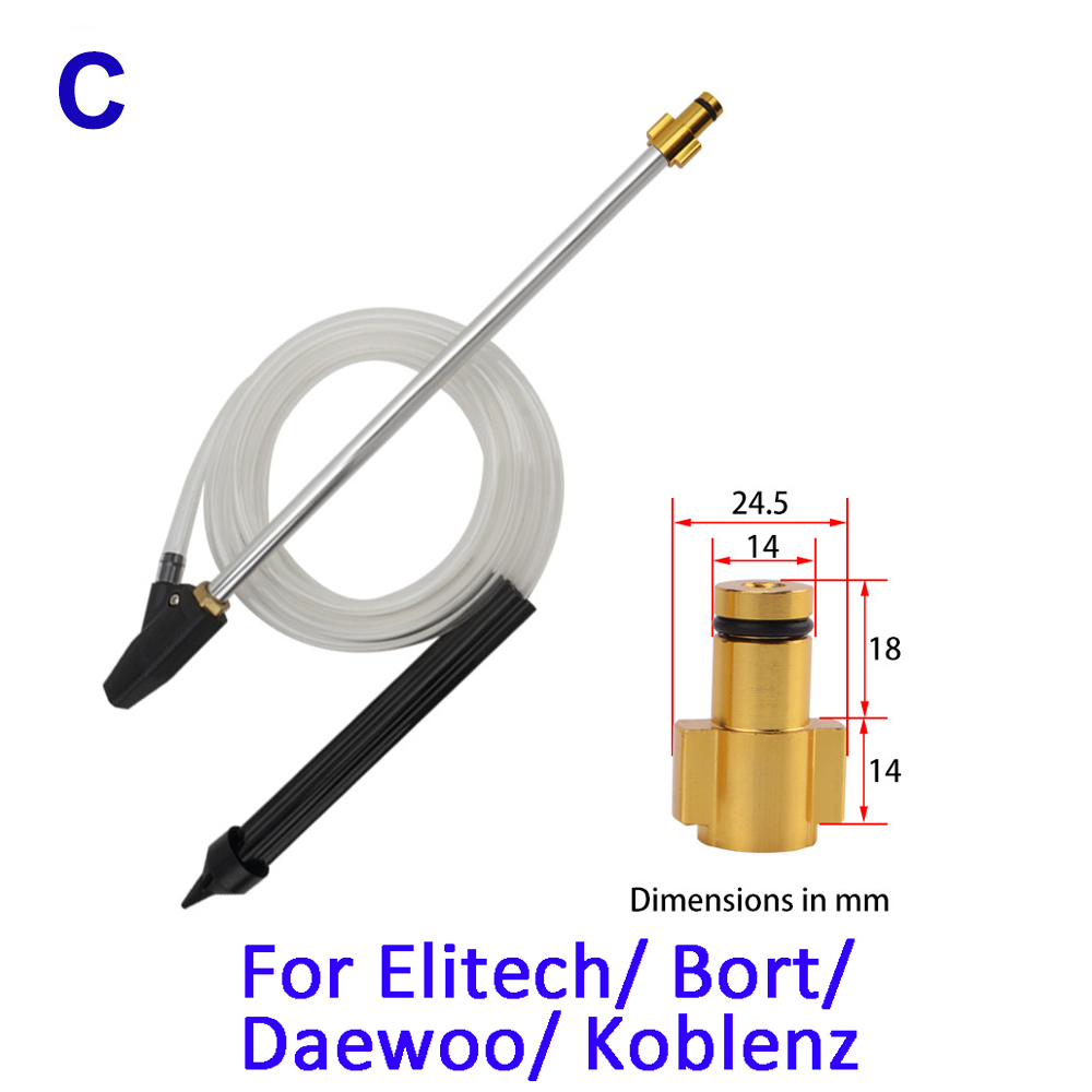 Pressure Washer SandBlasting Kit Wet Sandblaster Lance Nozzle for Karcher Huter Interskol Lavor Parkside High Pressure Washer: Gold