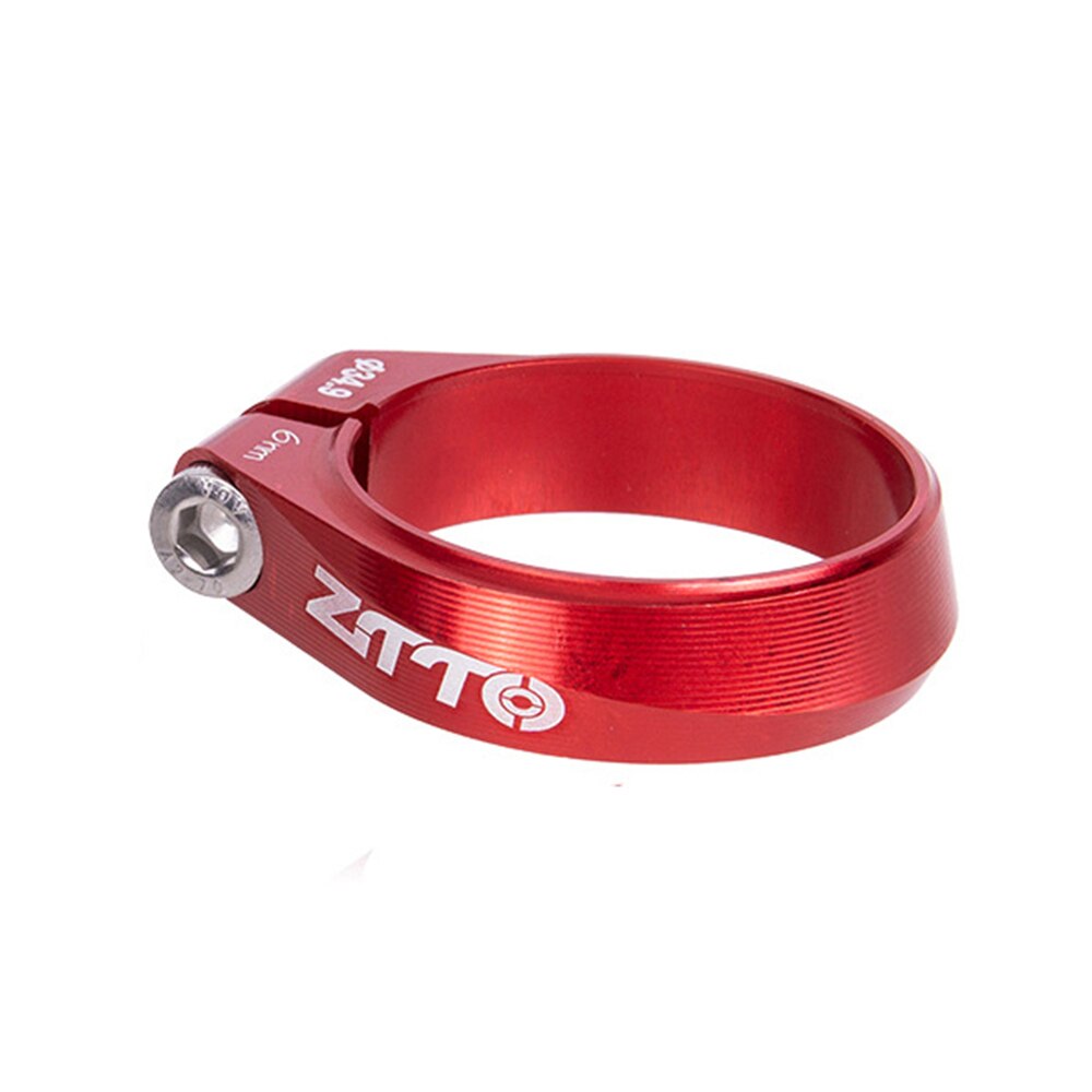 1 pc fiets zadelpenklem racefiets buisklem aluminiumlegering zwart/rood