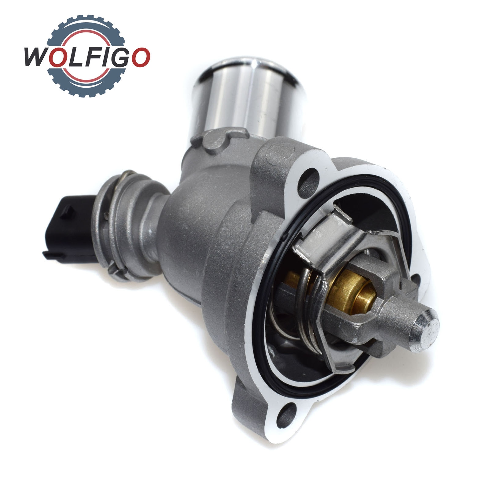 WOLFIGO Coolant Thermostat Assembly 98 C For Chevrolet Spark M300 25192923 96988257