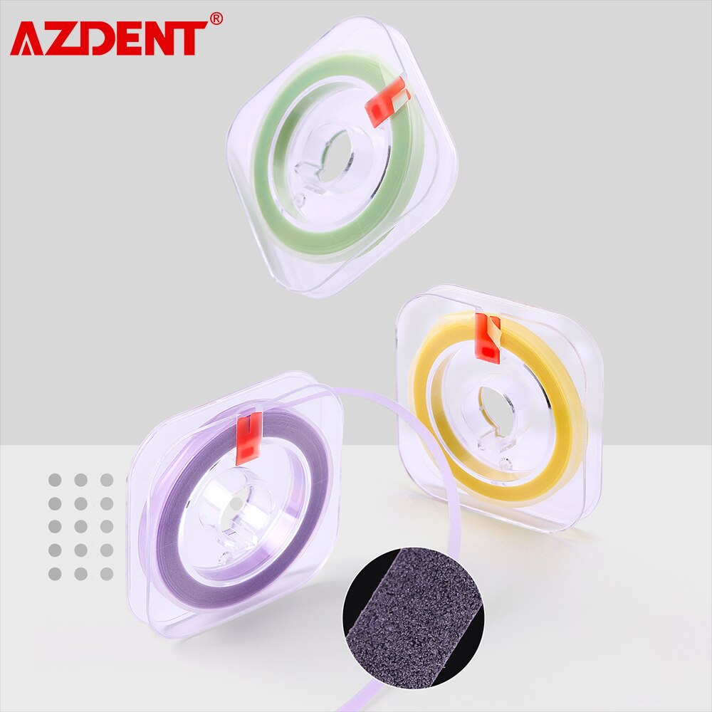 Azdent 3 rullar dental polerremsa 6m*4mm harts tänder slipning tandläkare verktyg tandvård material