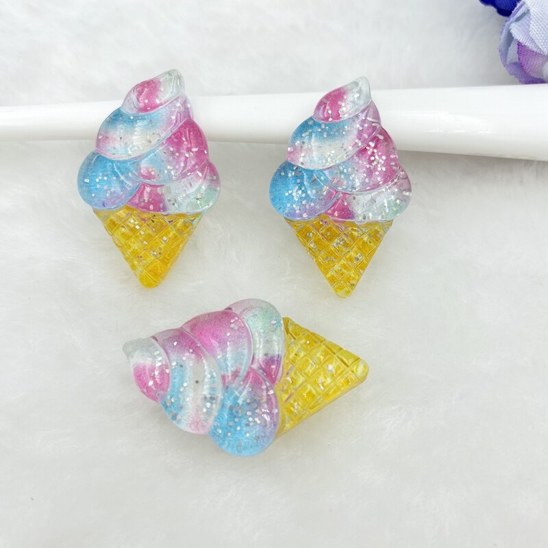 7 st/lot hartsblandning glänsande små saker platt rygg cabochon scrapbooking hår rosett centrum utsmyckningar gör-det-själv tillbehör  c62: C