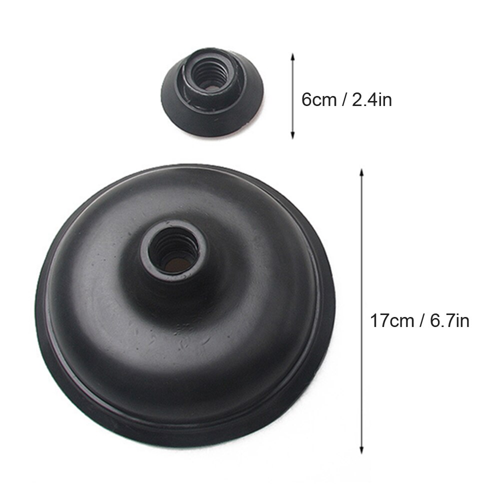 Handle Sink/Toilet Suction Plunger with Two Suckers High Pressure Bathroom Showeroom Bathtub Drain Buster Cleaner Tool