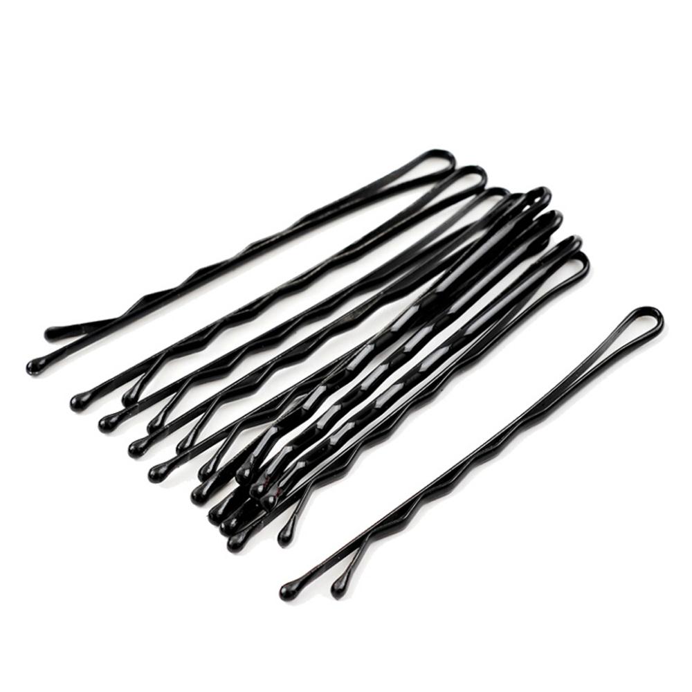 60 stücke/karte Professionelle machen-hoch haarmacher zubehör runde kappe schwarz haar Clip Bobby Stifte Werkzeug Werkzeuge