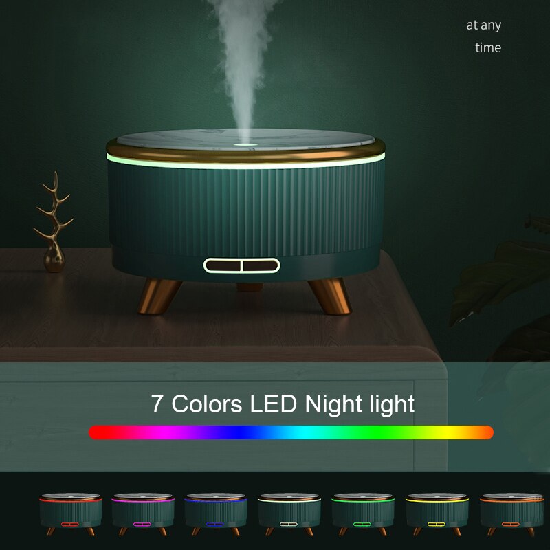 Electric Essential Oil Aroma Diffuser Ultrasonic Air Humidifier Aromatherapy Diffusers with LED Night Lamp For Home Office 500ML