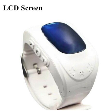 Tracker for Child Kid smart Watch SOS Safe Call Location Finder Locator Trackers smartwatch for Kids Children Anti Lost Monitor: White LCD LBS