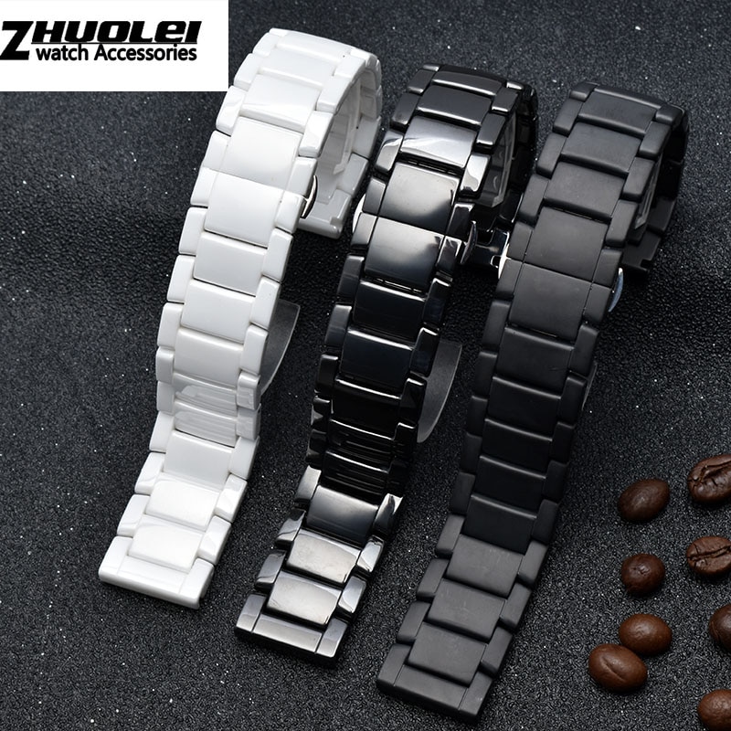Good Looking Ceramic 18 mm Watch Wristband AR1460_K0015802