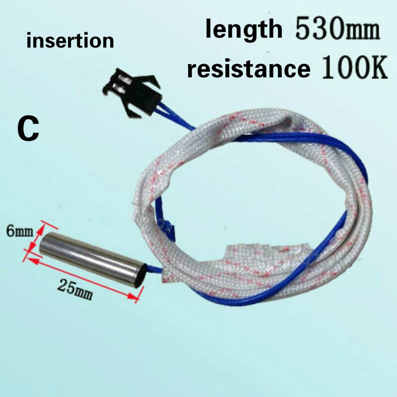 10K 50K 100K water heater Temperature Sensor Instant temperature control probe Cylindrical