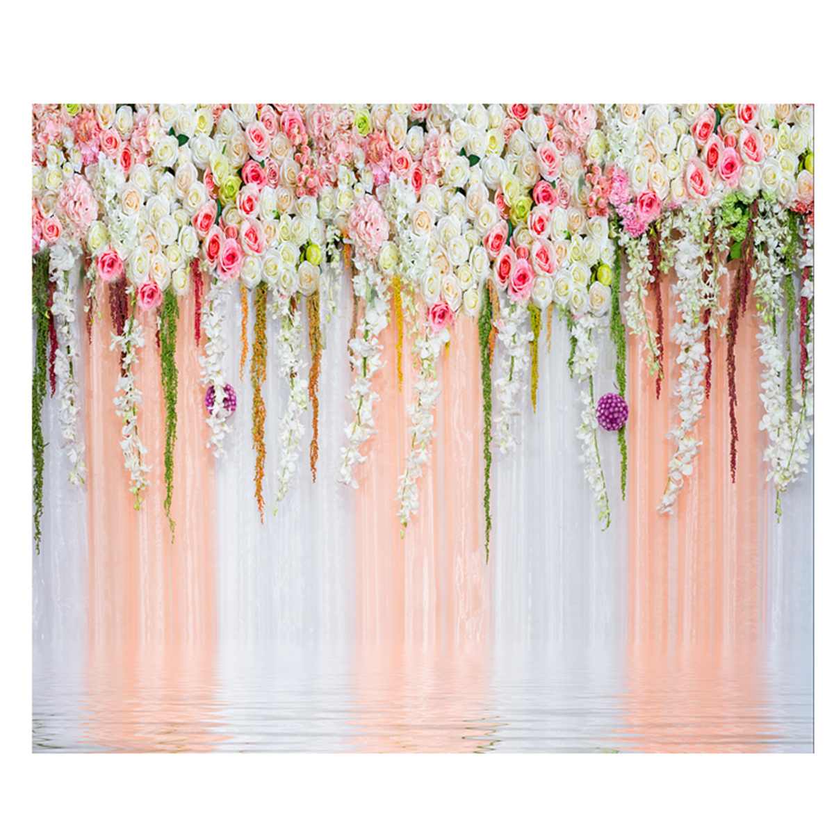 Fondo de boda Photozone flor nupcial ducha Fondo romántico compromiso aniversario pared estandarte de fotomatón Decoración