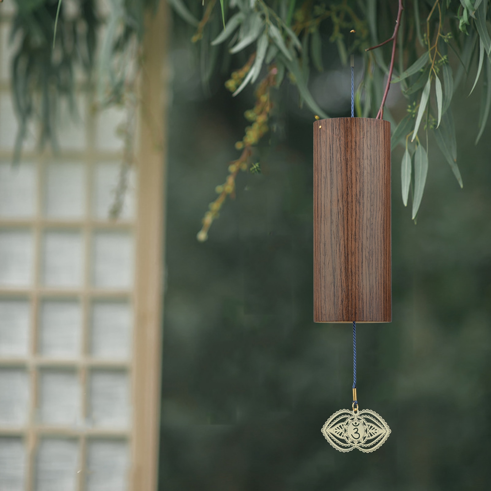 Carillón de viento de bambú Natural para Chakra, campana de viento de meditación para jardín al aire libre, Patio, decoración del hogar, meditación, relajación