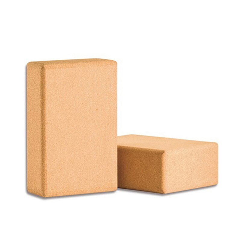 Gym Fitness Cork Wood Yoga Block Brick For Crossfit Exercise Workout Training Bodybuilding Equipment