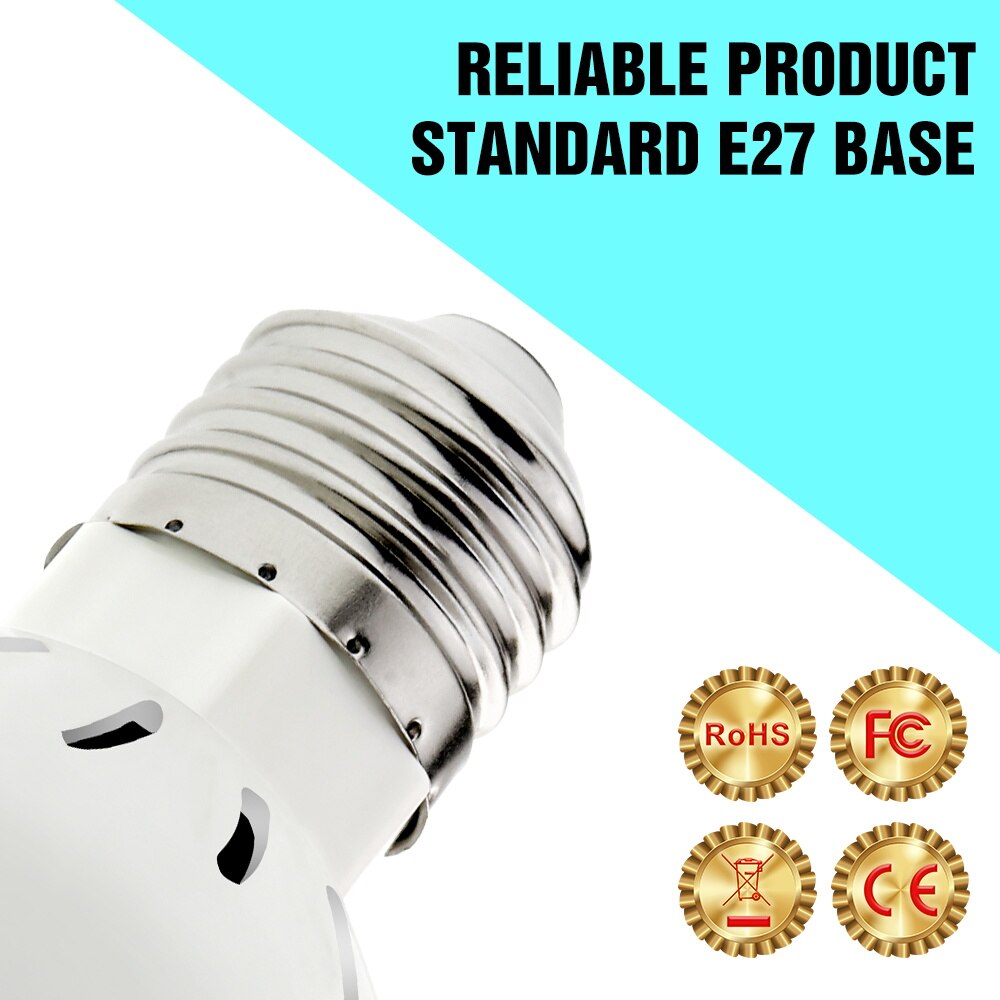 25W 35W 50W Lumière Germicide UVC LED Ampoule E27 Désinfection Lampe LED Stérilisateur UV Lumière 220V Bactéricide Ultraviolette Lampe 110V