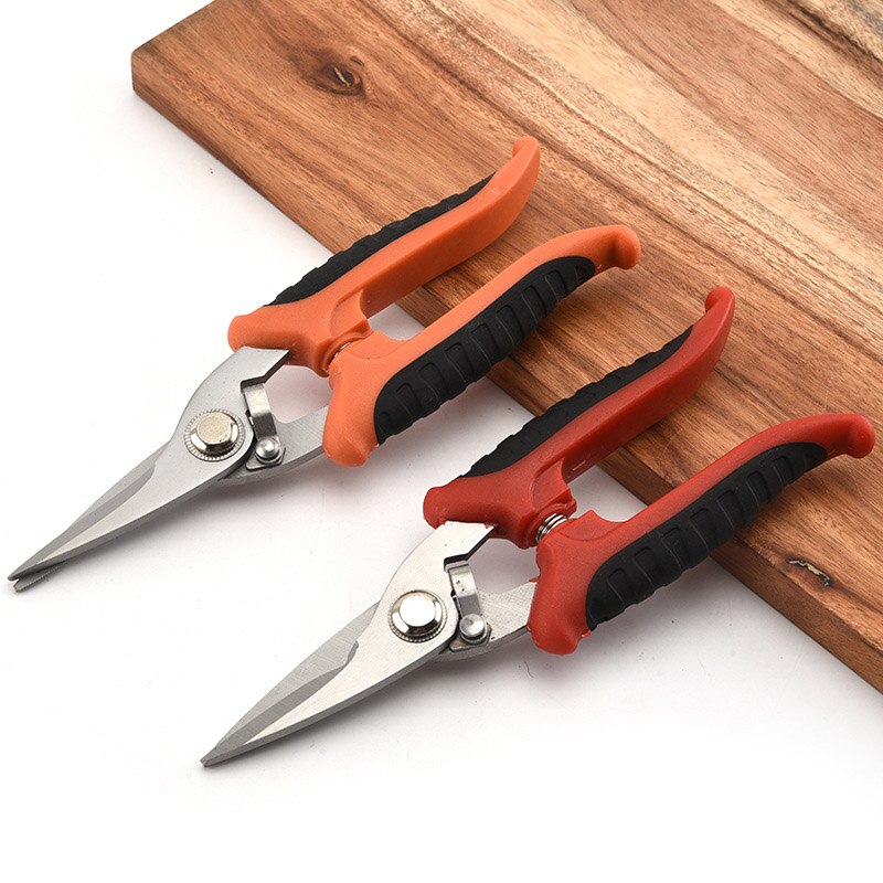 Multifunction Metal Scissors Cable Stripping Shears Stainless Steel Wire Cutter Crimpper Wire stripper Cutting Crimping Tool