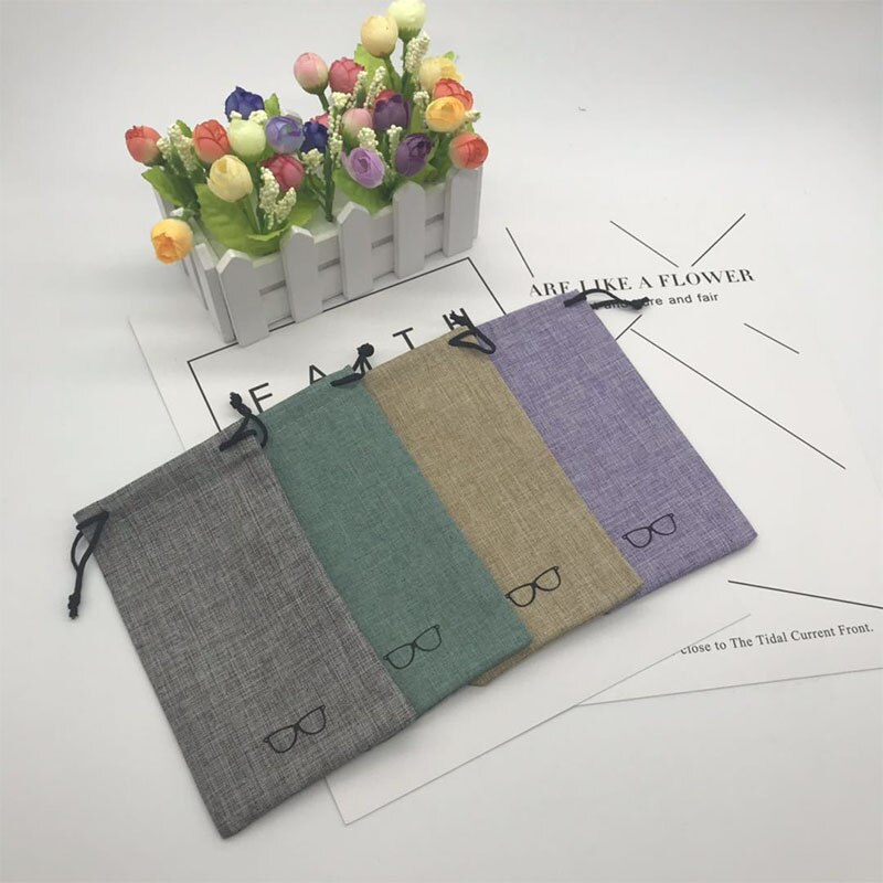 Frisse stijl brillenkoker leesbrillen accessoires draagbare zonnebrillendoos brillen beschermhoes harde brillenzak retro