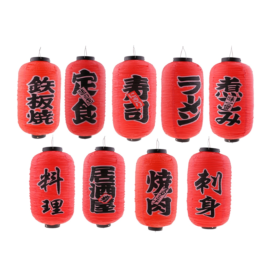 Wodoodporny składany tradycyjny styl japońnarty wiszące czerwone latarnie Chochin kuchnia japońska restauracja dekoracje