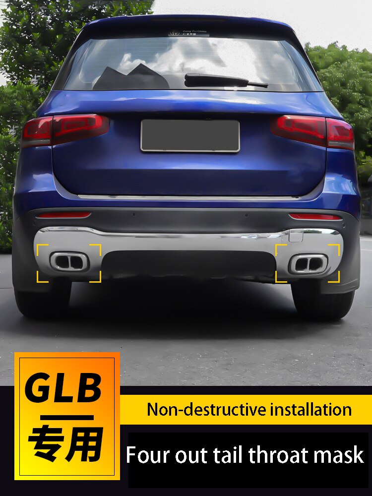 glb x247 exhaust for Mercedes glb200 220 250 exhaust pipe tail throat muffler accessories