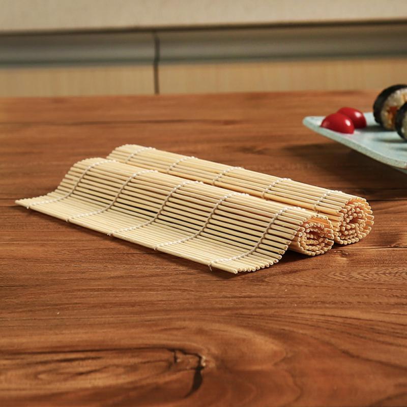 1Pcs Sushi Rolling Bamboo Sushi Mat Japan Rice Roller Hand Maker Kitchen Onigiri Rice Roller Japanese Food Beto Accessories