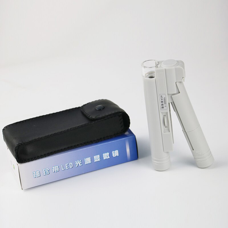 40 times reading microscope with light source (with scale, with light source) 40x magnifying glass insect observation