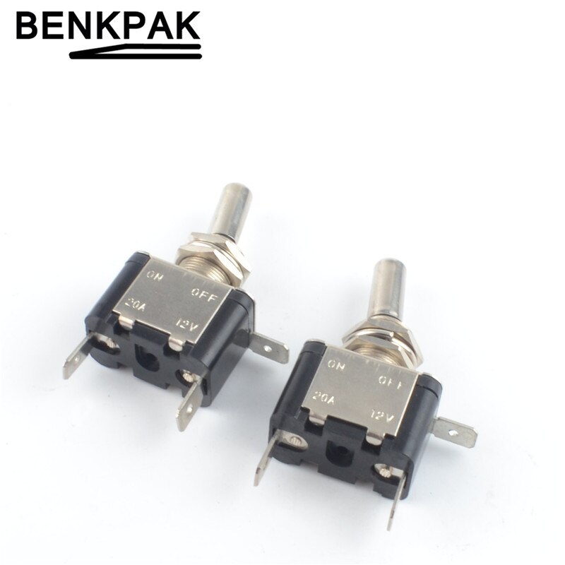 LED Illuminated On/Off Toggle Flick Switch Car Boat 12V 20A 2Pin