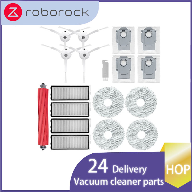 HOP Vervanging Voor Roborock Qrevo Pro Qrevo MaxV Qrevo S P10 Pro Robot Stofzuiger Accessoires Roller Stofzak Onderdelen: Army Green