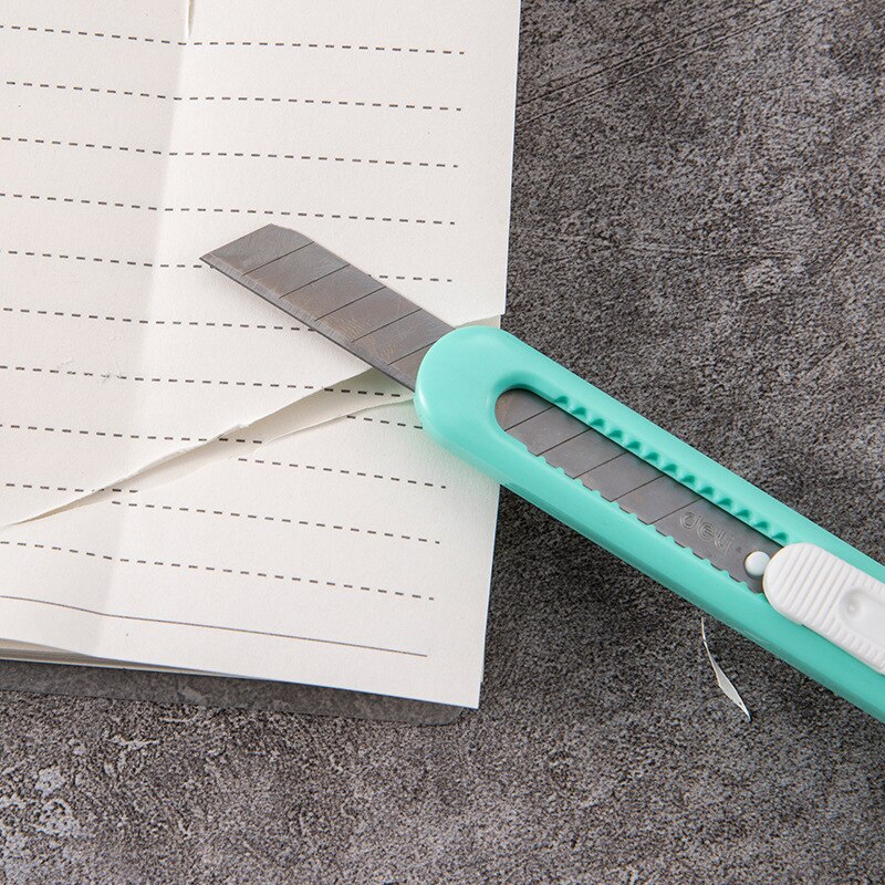 simple Cutter Box Paper Cutter Zamak Soft touch Zinc alloy Metal Stationery Utility Craft Knife Cutter Cutting Knife