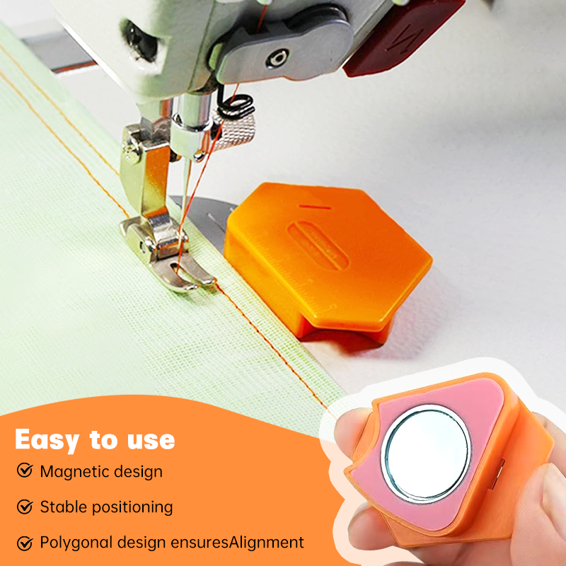 Guía de costura magnética para máquina de coser, imanes, accesorios para máquinas de coser, dobladillo de regla multifuncional, 1/2/3 Uds.