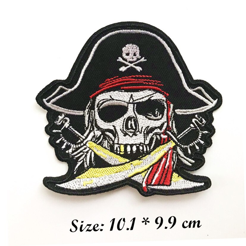 Piraat Individualiteit Patch Badges Geborduurde Applique Naaien Iron Op Kleding Garment Apparel Accessoires