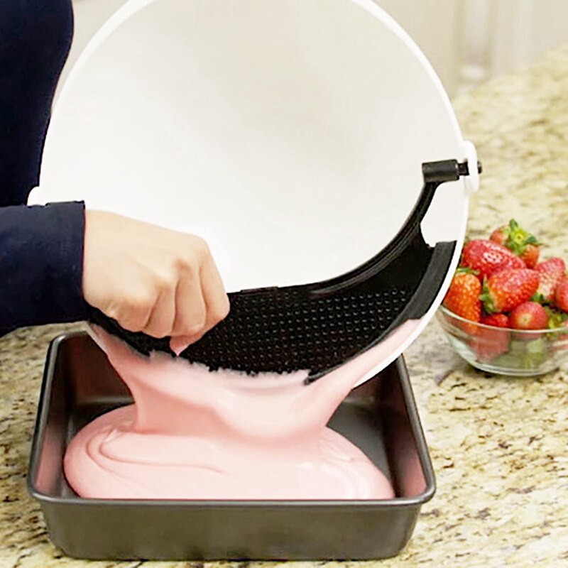 Multipurpose Mixing Bowl with Clapboard Cutlery Separating Bowl Salad Fruit and Vegetable Bowl Spatula Baking Mixer Kitchen Tool