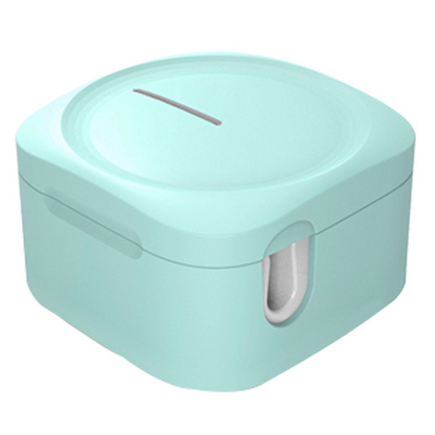 LED Portable Toothbrush Disinfection Box Without Plug-in and Wall-Mounted Sterilizings Toothbrush Holder: Green