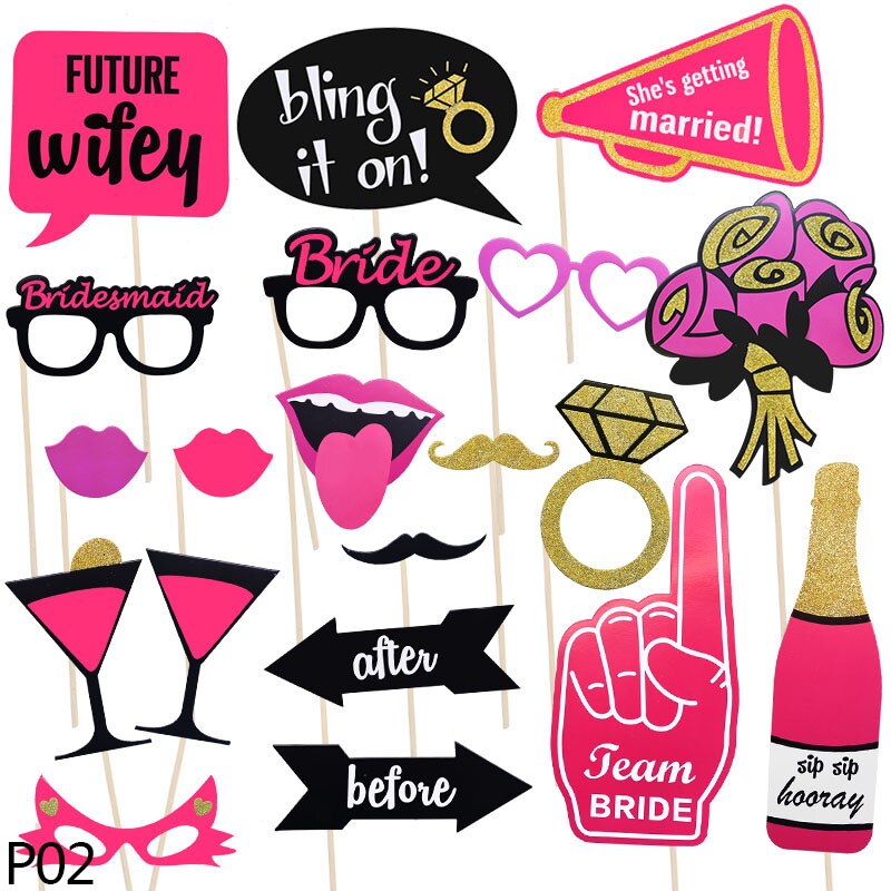 Hawaii Photo Booth Props Funny Mask Bride To Be Wedding Birthday Carnival Party Flamingo Photobooth Props Tropical Summer Supply: P02