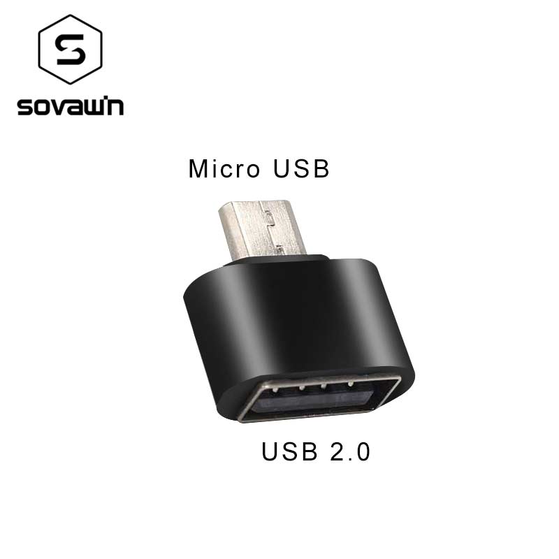 Sovawin Micro USB Male Naar USB Vrouwelijke OTG Mini Adapter Converter Voor Android Smartphone voor USB Flash Drives voor Gamepad