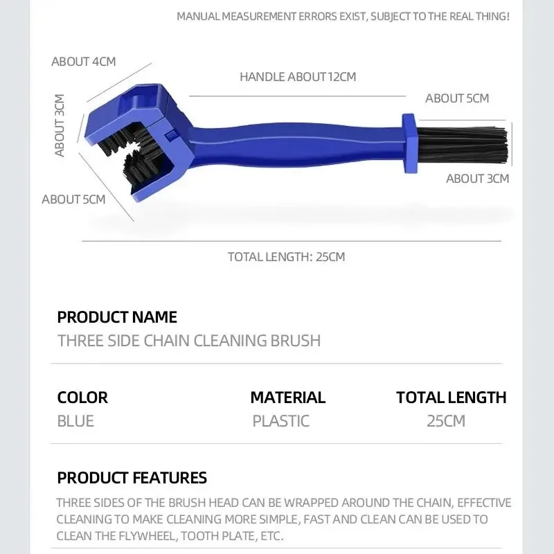 Draagbare kettingreiniger motorfiets racefiets ketting schone borstel fiets schoon motorfiets gereedschap kettingreiniger onderhoud tool