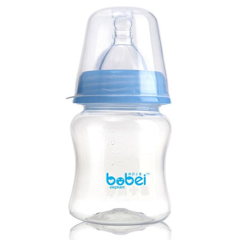 Bobei éléphant 150 ML bébé biberon PP plastique allaitement Anti Flatulence fuite preuve Portable