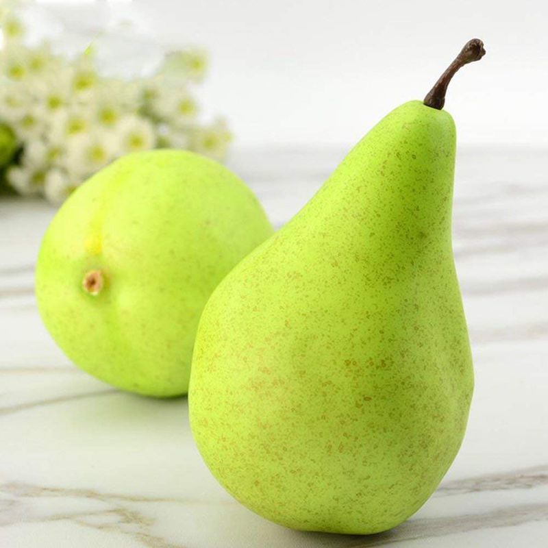 4 Best Artificiale Pera Verde Decorativo Fruit-4x3 pollici