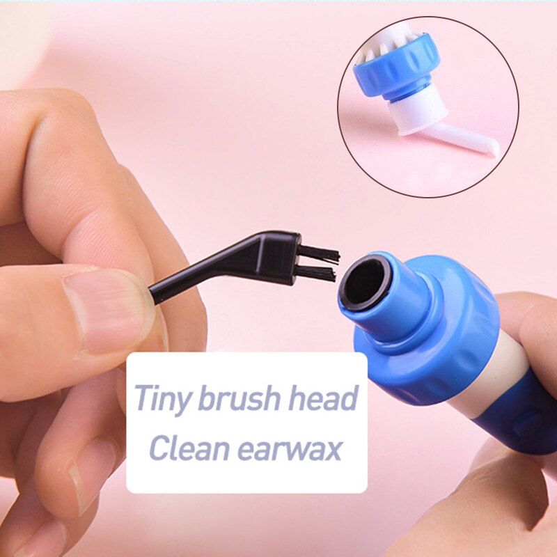 Electric Cordless Safe Vibration Painless Vacuum Ear Cleaner Dig Wax Ear Pick Remover Soft Spiral Ear-Cleaning Device Ear Care