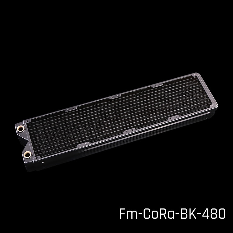 FormulaMod Fm-cora-bk, 120/240/360/480mm radiateurs à une rangée de cuivre noir, épaisseur 29mm, adapté aux ventilateurs 120*120mm