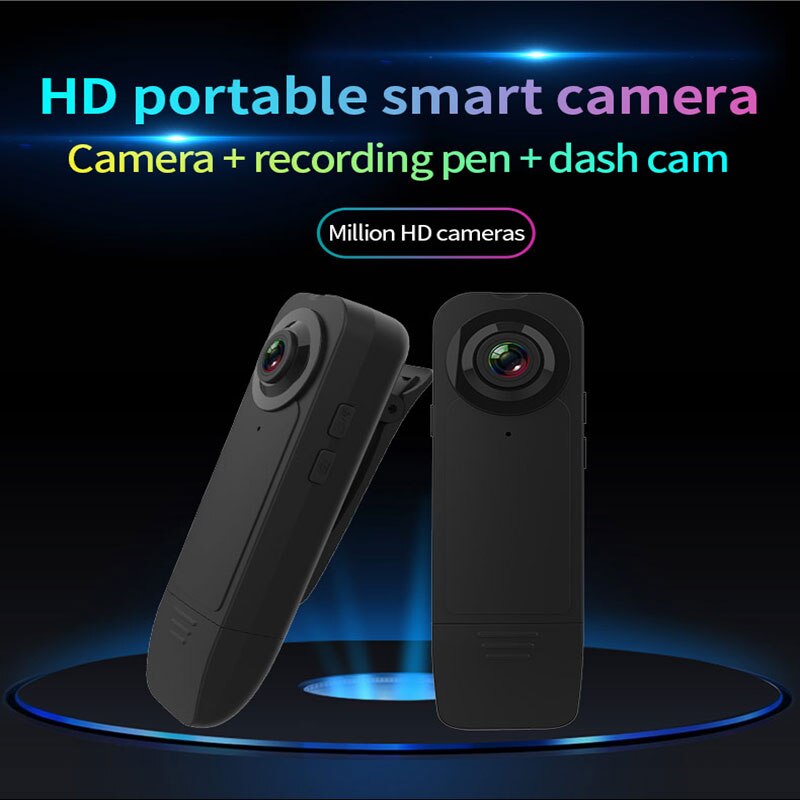 1080P Min Camera Video Recorder Wearable Hd Met Nachtzicht Bewegingsdetectie Kleine Security Cam Voor Thuis Buiten camcorder