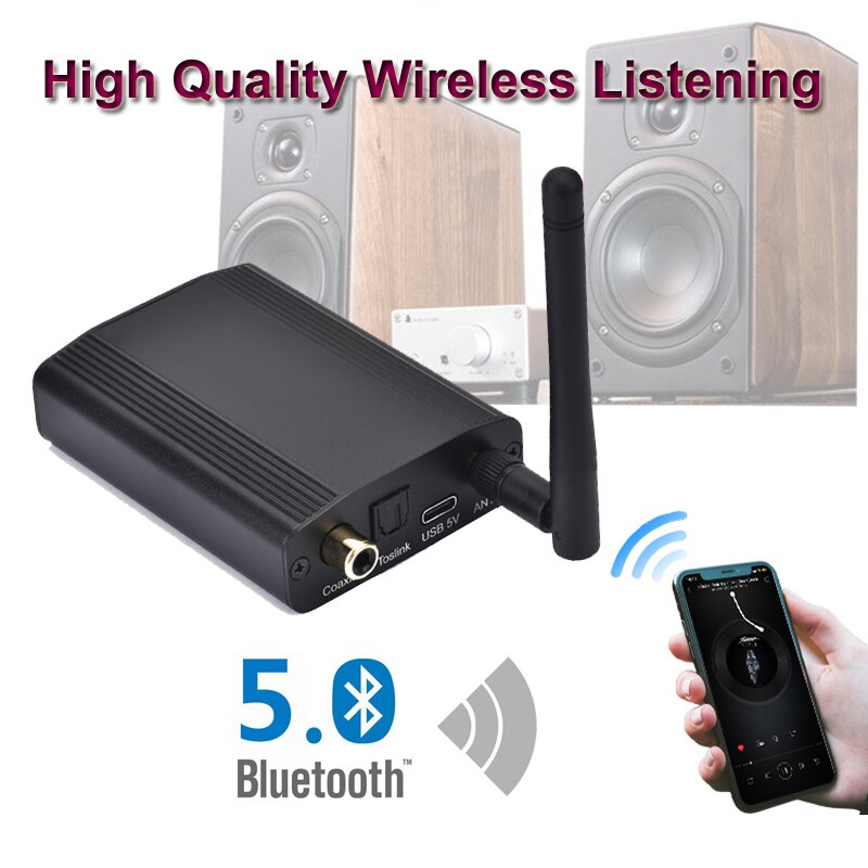 CSR8675 Bluetooth 5.0 24Bit/96K Aptx Aptx-HD LDAC récepteur Audio numérique Hifi Coaxial optique SPDIF adaptateur sans fil