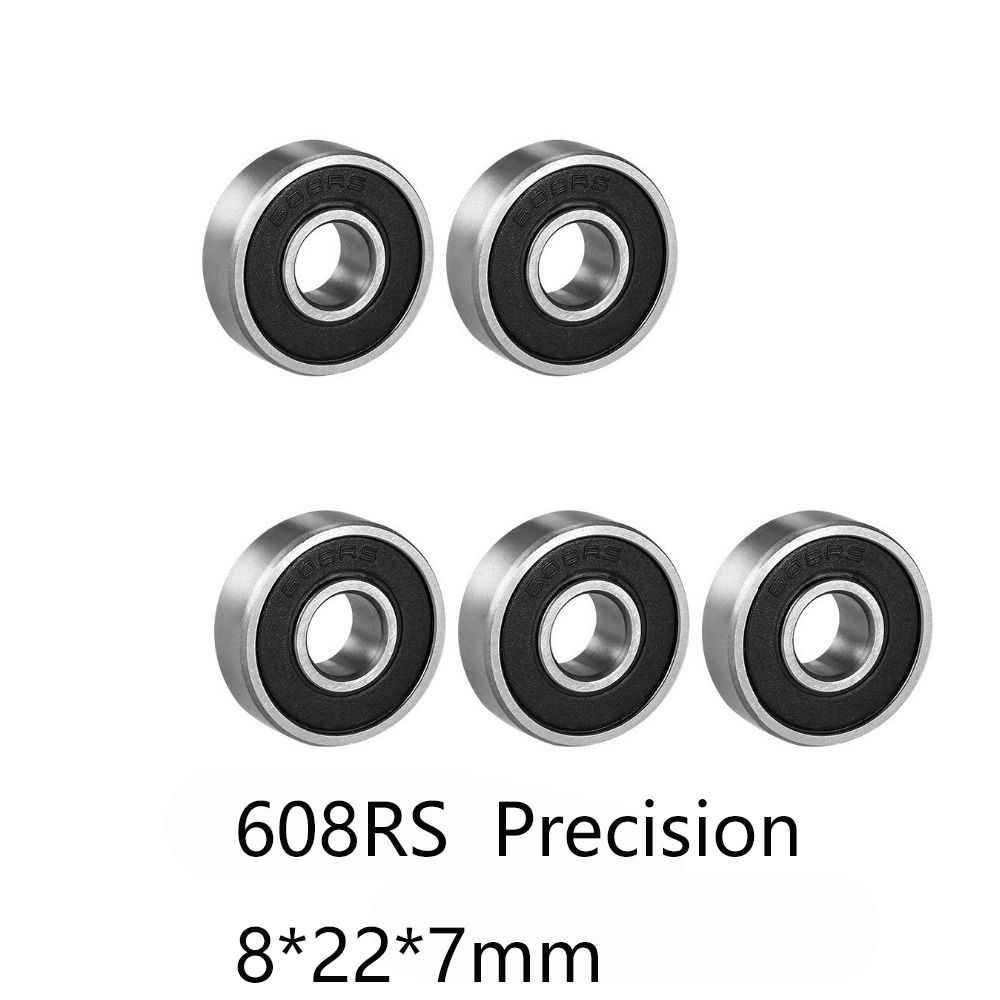 2 pcs/lot précision 608RS roulement à billes roulement à billes en acier 608-RS 8*22*7mm 8*22*7 pour rouleau de Scooter de planche à roulettes