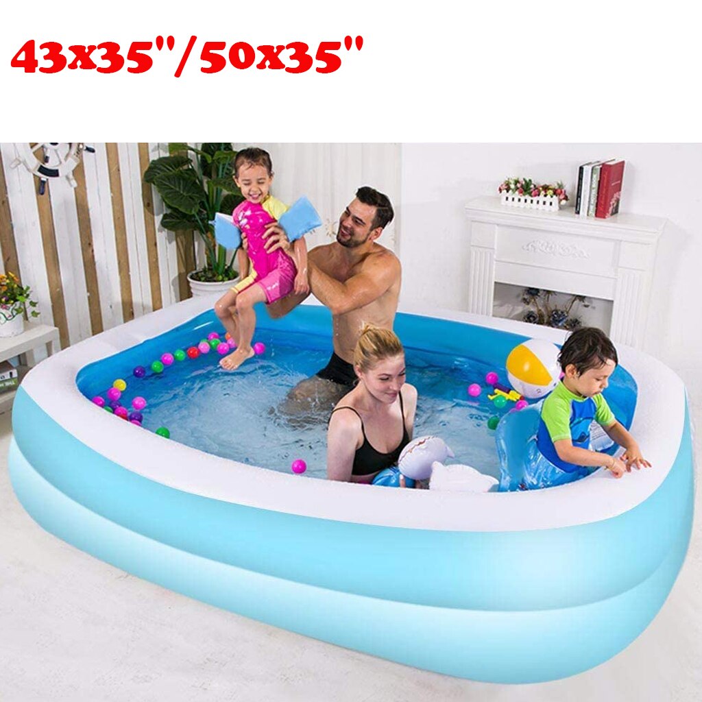 Long Lasting Inflatable Pool Premium Garden Summer Paddling Pool Bathtub 110