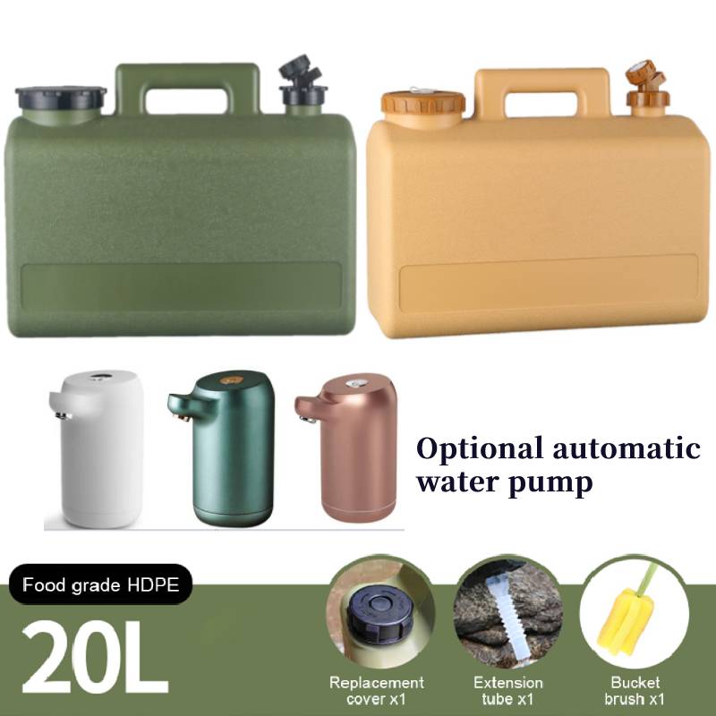 20L Outdoor Wateremmer Grote Capaciteit Draagbare Camping Waterzak Container met Kraan Rijden Watertank voor Picknick Wandelen