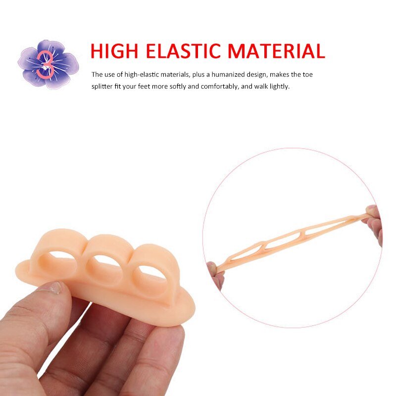 2Pcs=1Pair Silicone Gel Hammer Toe Straightener Corrector for Curled Toes Hallux Valgus Feet Foot Care Bunion Adjuster Tool