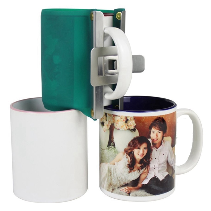 12 PCS/LOT 3D Sublimation Machine Silicone tasse enveloppes pinces en caoutchouc 11OZ tasse Silicone moule montage pour l'impression de Sublimation 3D