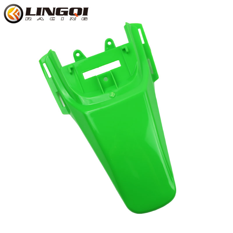 LINGQI CRF50 Rear Fender Motorcycle Pit Dirt Bike Mudguard Mud Guard Plastic Body Cover for CRF 50 Protection Accessories: green