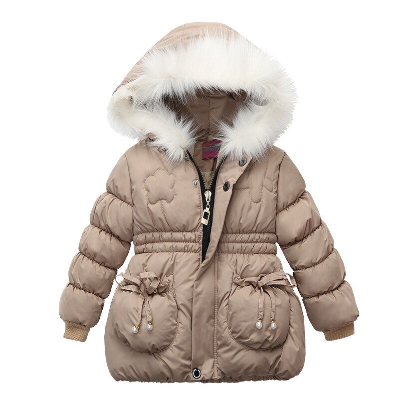 Dikker Fluwelen Warme Meisjes Jas Winter Katoen Lange Stijl Hooded Jassen Voor Meisjes Kinderen Bovenkleding Kerstcadeau Jongens Kleding: B / 4T