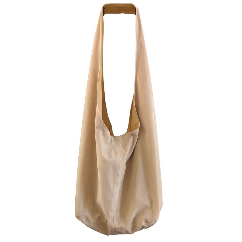 Hobos Tas Grote Schoudertas Shopper Vrouwen Retro Knoedel Zakken Casual Dames Grote Shopping Crossbody Handtas Japan: Beige