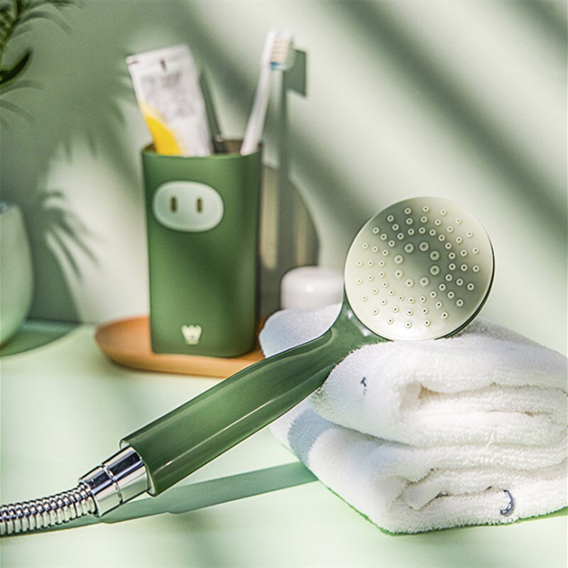 Household shower head hand-held shower bath shower fall resistant shower head colorful shower head hose bracket set